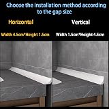 Zayejod 1M Wide Silicone Shower Tray Sealing Strip 4.5cm Bath Edging Trim view 8