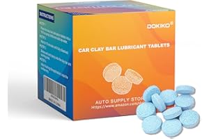 DOKIKO 100pcs Clay Lube Tablets Game-Changer | Replaces 1600 fl oz Liquid | Ditch Bulky Bottles! Activate Clay Bar/Pad Deep Cleaning | Cars, Trucks, SUVs