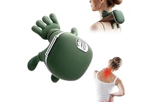 OEKYTOY Neck Massager,2025 New Shoulder Massager with Heat Shiatsu 4D Kneading,Electric Neck and Back Massager for Relief (Green 1 Set)