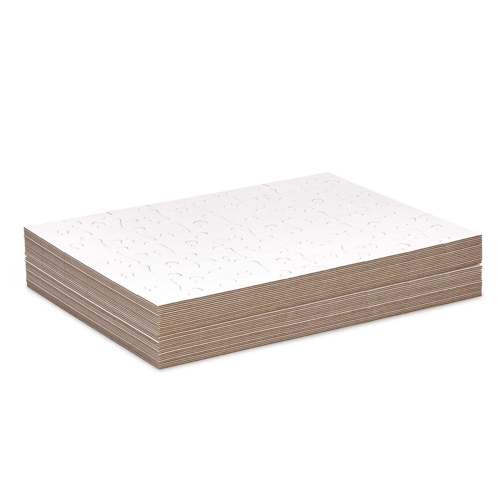 Juvale Blank Puzzles to Draw On - Craft Blanks & DIY Crafts - Make Your Own Puzzle & Custom Designs in Bulk - 36-Pack, 48 Pieces, 8.5 x 11 in, White