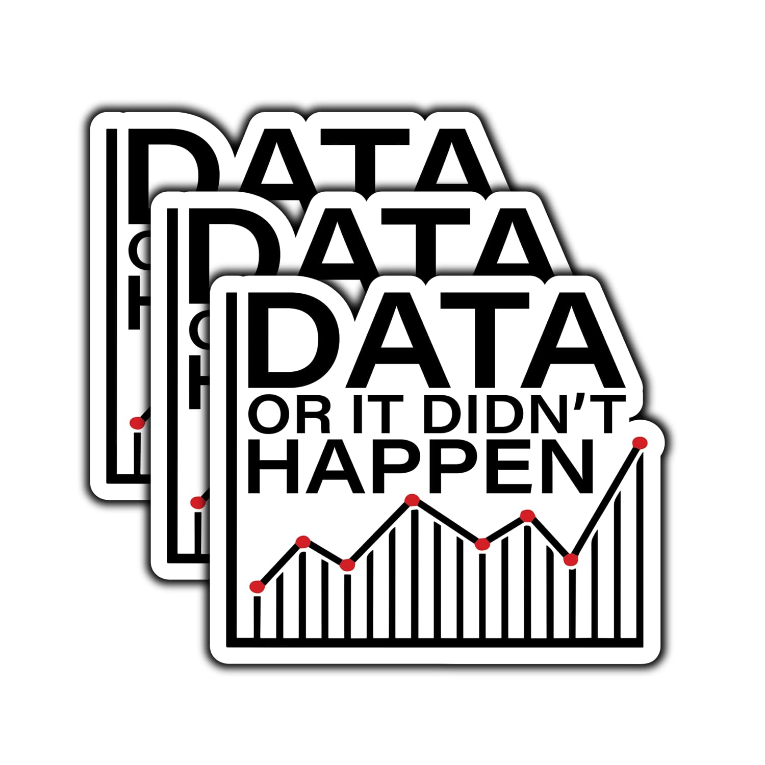 Photo 1 of (3Pcs) Data Or It Didn't Happen Sticker Mother Waterproof Stickers for Tumbler Decorate Vinyl Decal for Water Bottle Laptop Phone Case Kindle Notebook Hard Hat Size 3x2.5 Inches