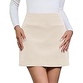 Yousify Womens Corduroy Mini Skirt Casual High Waisted Bodycon A-Line Short Pencil Skirts