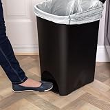 Addis Eco 40 L Pedal Bin Recycled Plastic Dark Grey UK Made 519001ADF view 5
