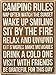 Primitives by Kathy 27371 Rustic Brown Box Sign, 6 x 8, Camping Rules
