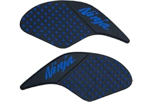 ZXXM Blue Gas Fuel Tank Pad Traction Side Fuel Knee Grip Decal Compatible with Kawasaki Ninja 250 300 2008-2016