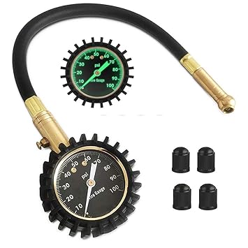 Reifendruckmesser, ToWinle Präziser Reifenfüllmessgerät für Ihr Auto, LKW, Fahrrad und Motorrad