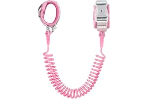 FZBJAYOON Anti-Lost Wrist Chain Anti Lost Leash Baby Leash with Child Upgraded Safety Locks for Kids Babies, Kids, Wrist Band for Outdoor Activities, Shopping(Pink 8.2 Ft)