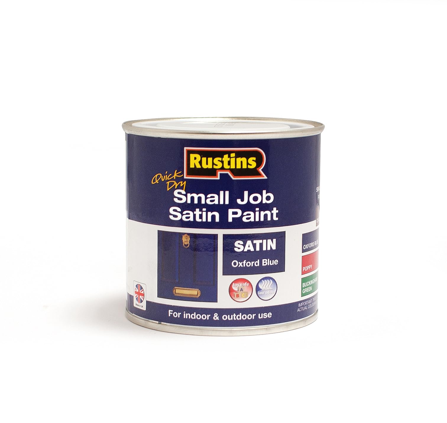 RUSTINS Small Job Satin Paint Oxford Blue 250ml