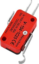 Heschen V-154-1C25 SPDT Micro Switch Crank Type 20A 250VAC 2 Pack view 7
