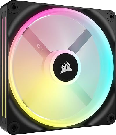 Corsair iCUE LINK QX140 RGB 140mm Magnetic Dome Fan Black