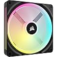 Corsair iCUE LINK QX140 RGB 140mm Magnetic Dome RGB Single Fan - Black