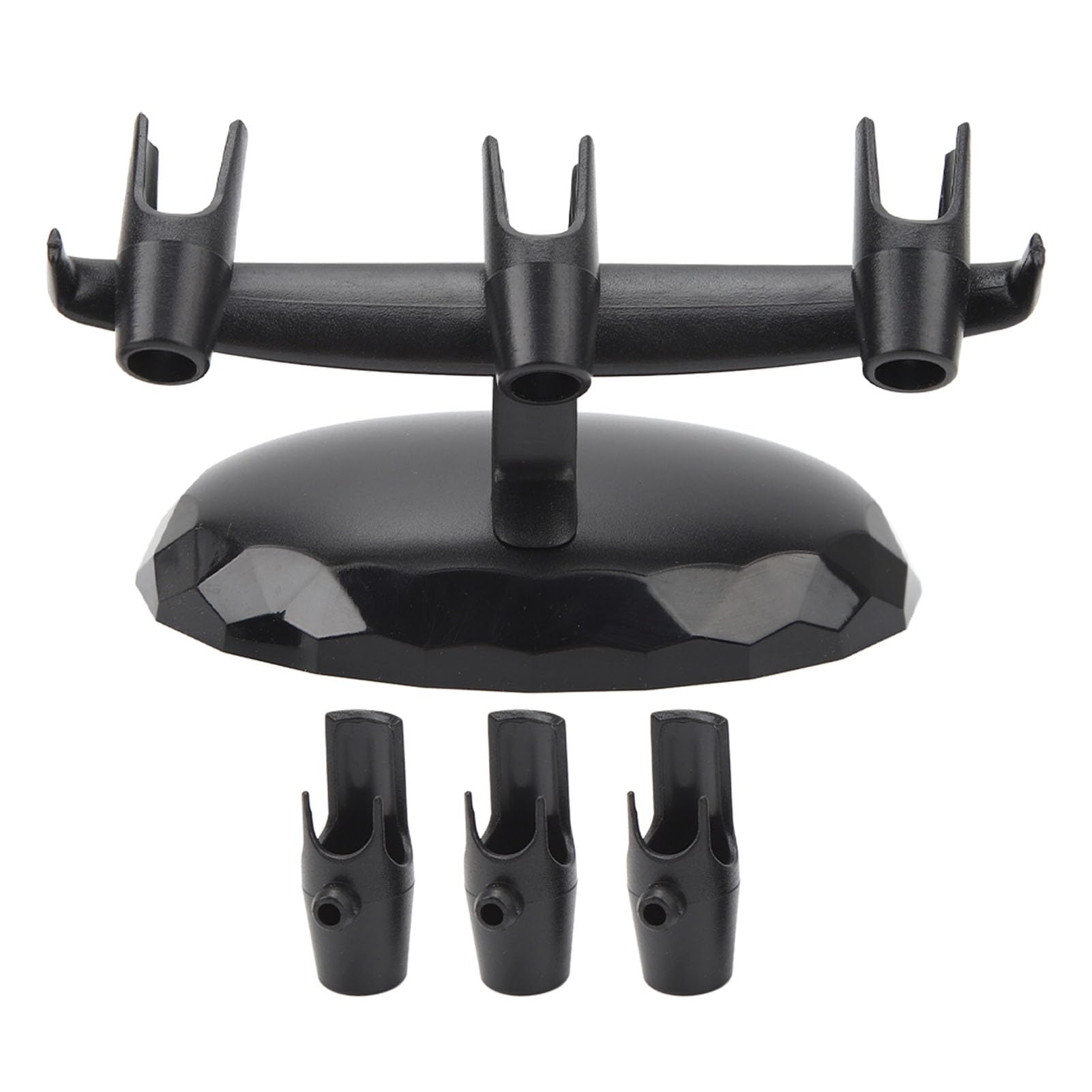 Airbrush Holder, ABS Sturdy Stable Portable Airbrush Stand Support Accommodating 3 Airbrushes Replacement for Automotive Painting Tattoo Makeup