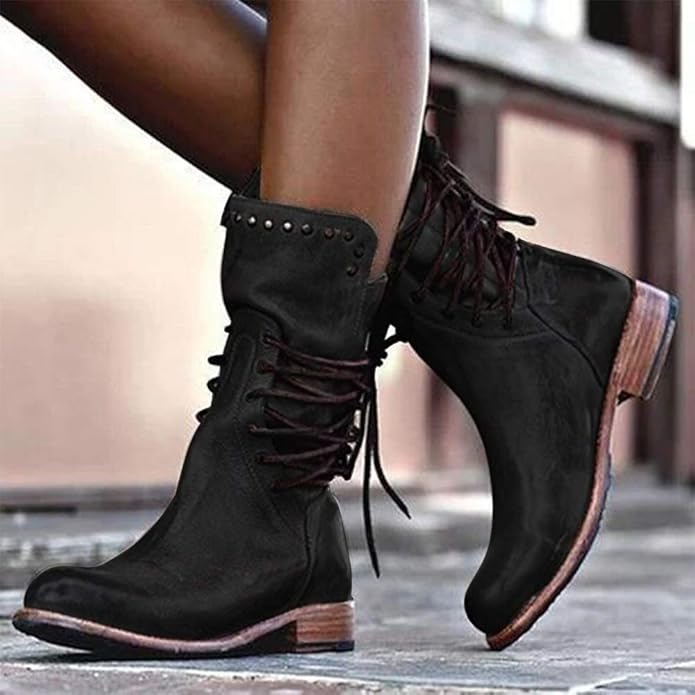 Puimentiua Womens Cowboy Leather Cowgirl