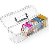 tutata Seed Packet Organizer Box Plastic Portable Seed Packet Storage Box, Seed Storage Organizer