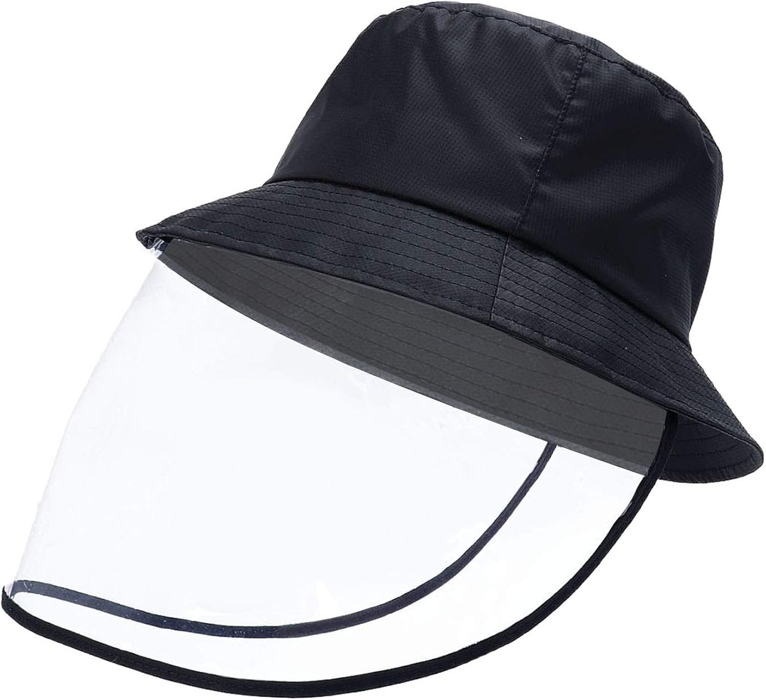 DOCILA Waterproof Face Cover Bucket Rain Hat for Men Outdoor Quick Dry Windproof Fisherman Sun Caps (Face Cover-Black) at  Men’s Clothing store