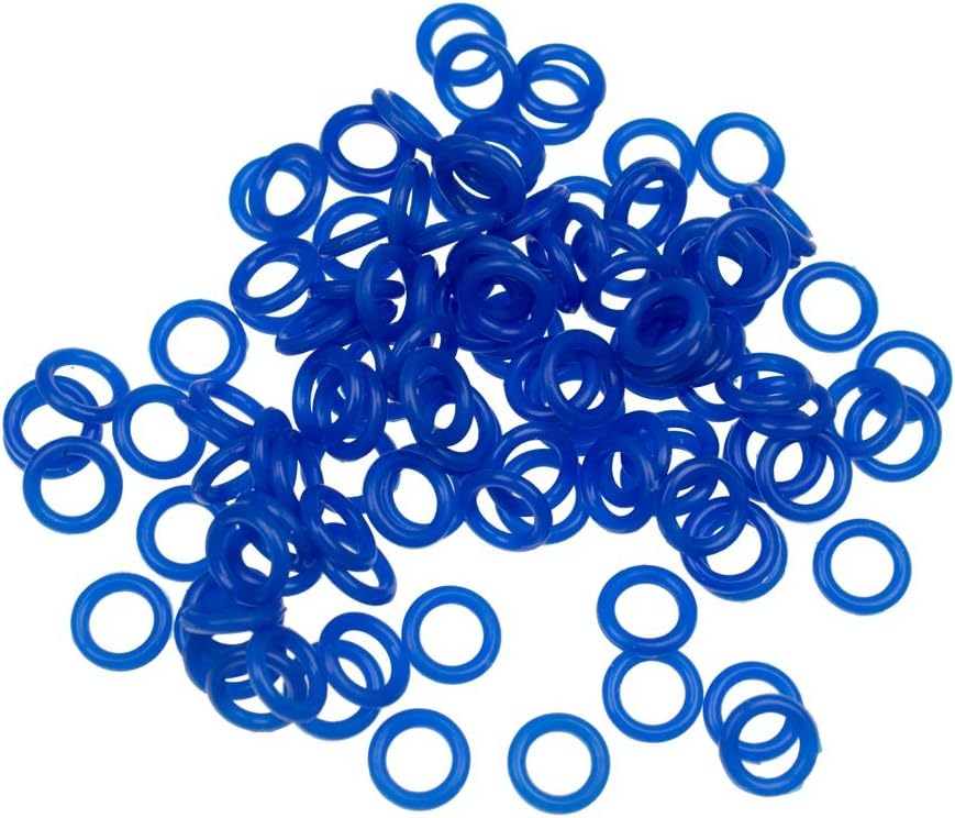 Keyboard Junkies Rubber O-Ring Noise Dampeners for mechanical Keyboards: Cherry MX/ Corsair MX/ Kailh MX/ EpicGear MMS/ TTC Switches, SOFT (Shore 40A), blue