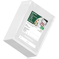 Bonsenkitchen Vacuum Food Sealer Bags 200 Quart 8" x 12", BPA Free, Commercial Grade Textured Food Vacuum Sealer Bag, Thick E