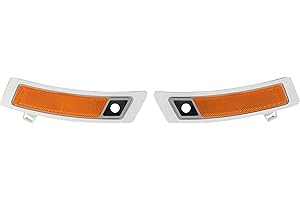 Evan Fischer Bumper Reflector Set Compatible With 2011-2013 BMW X5 For Models With Side View Camera BM1084104C Front CAPA