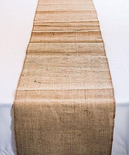 Table Runner Burlap Natural 14 X 132 Inch by Broward Linens