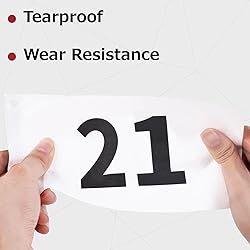 Azarxis Running Bib Competitor Numbers with Safety