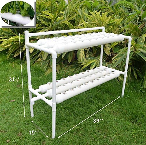 INTBUYING Hydroponic Site Grow Kit 54 Ebb and Flow Deep Water Culture Garden System