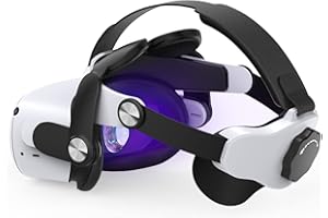 YOGES Head Strap Compatible with Quest 2, Super Soft Foam and Skin-Friendly PU Surface, Lightweight and Adjustable Accessories for Adults and Child