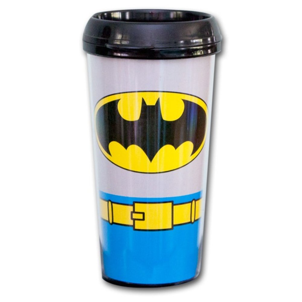 Batman Plastic Travel Coffee Mug Amazon.co.uk Kitchen & Home