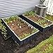 KING BIRD Extra-Thick 2-Ply Reinforced Card Frame Raised Garden Bed 68''x36''x12'' x2 Pack Galvanized Steel Metal Planter Kit Box with 16pcs T-Types Tags & 2 Pair of Gloves Grey