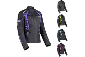 PANDA CYCLE GEAR Motorcycle Jacket for Women Waterproof All Season CE Armored for Enduro Dual Sports Riding Touring Adventure