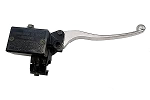 Joygowe Brake Master Cylinder for Kawasaki ATV Bayou Prairie Lakota KFX KLF KLT KVF KEF 50 300 360 400 650 700 (Black/Silvery)