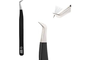 Eyesy Lash Eyesy Boot Lash Tweezer | Professional Volume False Lash Application Tool | Multi Shapes & Purposes Tweezers | Non-Slip Grip Tweezers (Black)