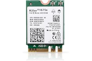 HighZer0 Electronics AX1675x Killer Series Upgraded WiFi 6E Adapter | Gaming WiFi Adapter | M.2 WiFi Card | 2.4 Gbps WiFi for