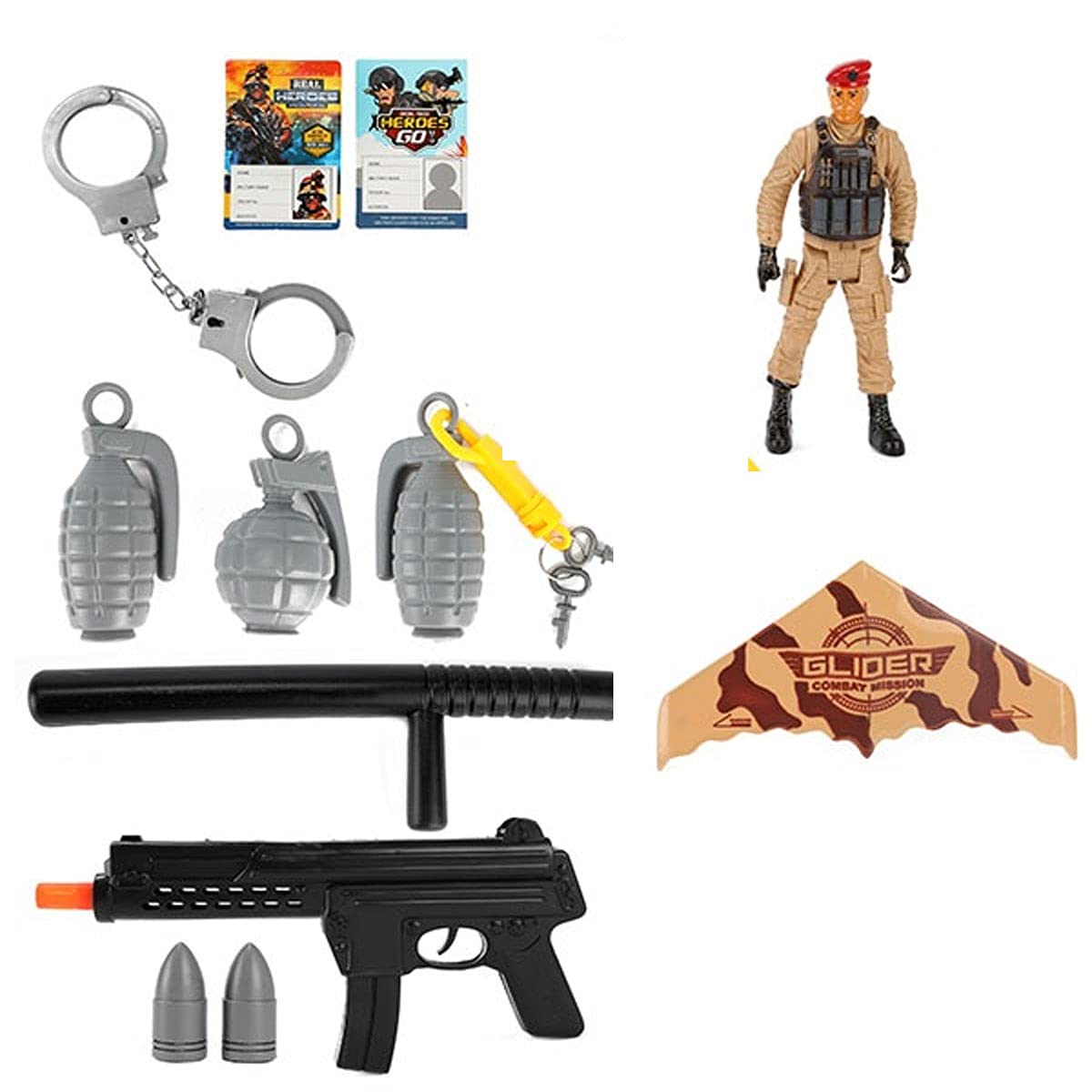 UMKYTOYS Toy Army Soldier With Toy Pistol Kids Army Toys boys girls