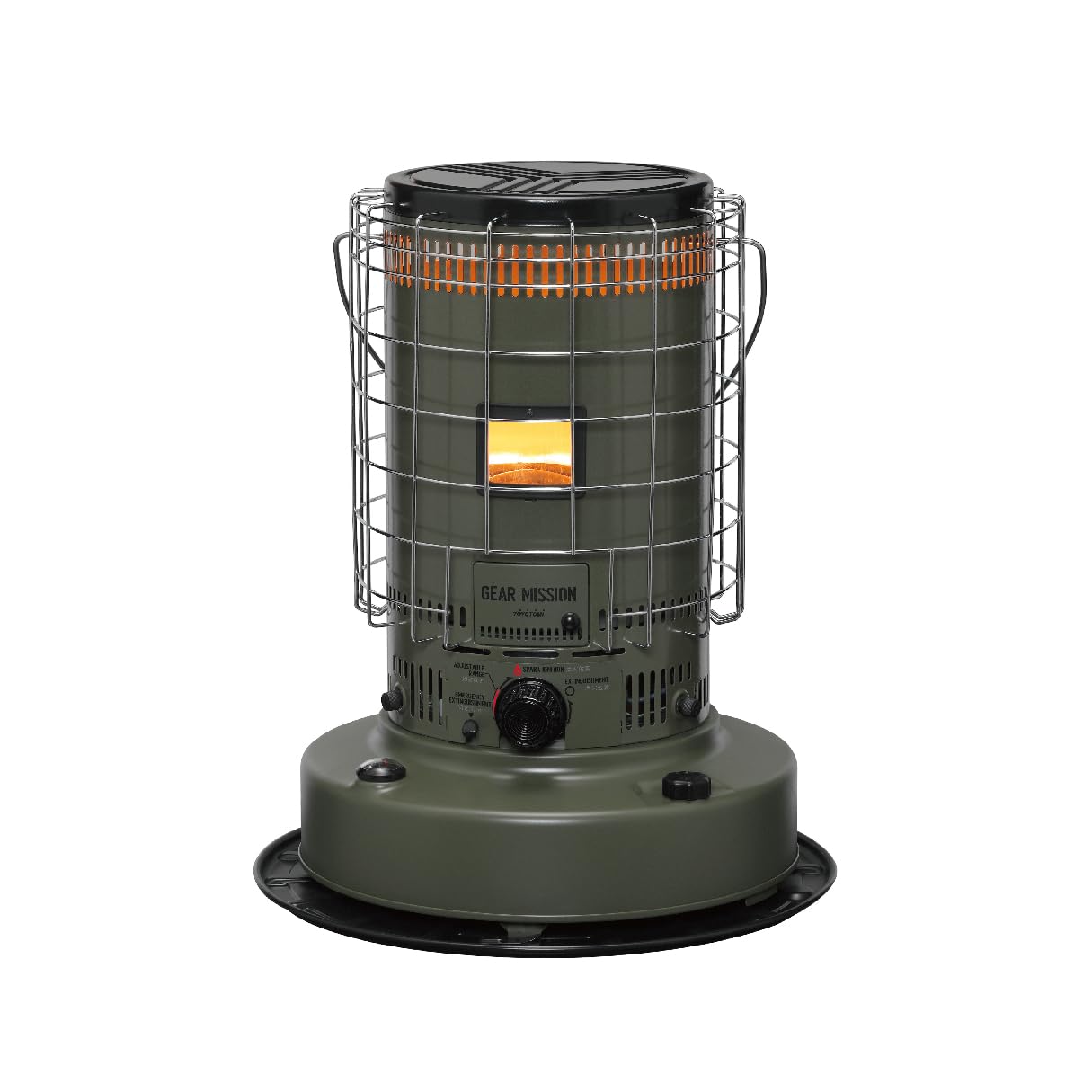 【トヨトミ】 対流形 石油ストーブGEAR MISSION KS-GE67(G)オリーブ色 日本製 【コンクリート】24畳/【木造】17畳商品画像