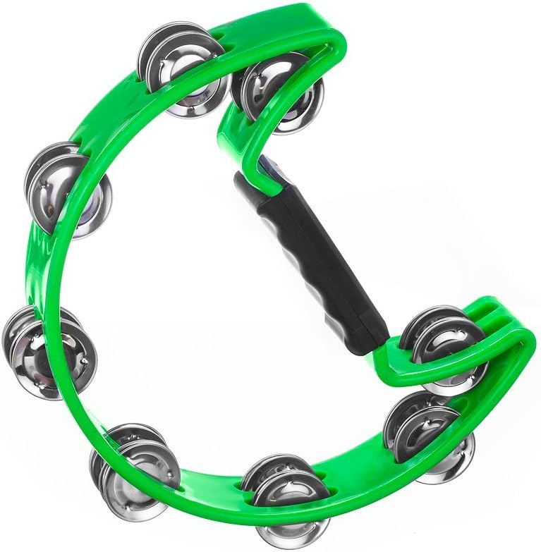 Tambourine for Kids and Adults - Comfortable Hand Held Percussion Musical Instrument - Great for Choirs (Church) - Percussion Ensembles - Birthday Parties - Drum Circles - Etc.