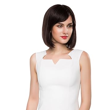 Segolike Elegant Women Girl Shoulder Length Black Straight Bob 100