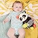 B. toys - B. baby Plush Panda Sensory Plush With Detachable Rattle & Teether Colors, Textures & Sounds Stuffed Animal For Babies, Toddlers 0 Months + Party Panda