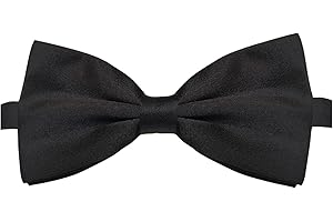 KOOLMOX Dog Bow Tie Black, Adjustable Bow Tie Dog Collar for Medium and Large Dogs Cats Pets Wedding Birthday Graduation Holi