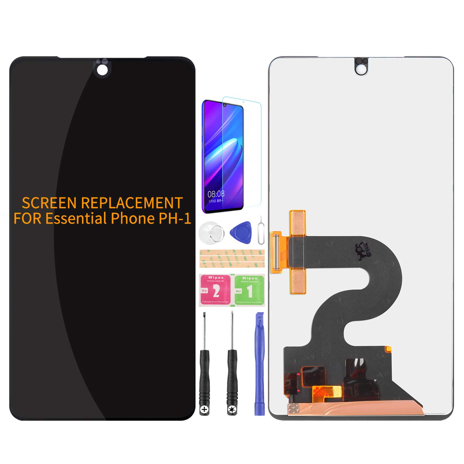 For Essential phone PH-1 Screen Replacement PH-1 LCD Screen 5.7 Inch Display Touch Digitizer Assembly Repair Parts Kits