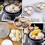 2 Pack Stainless Steel Round Steam Rack 20cm 22cm Steamer Basket view 8