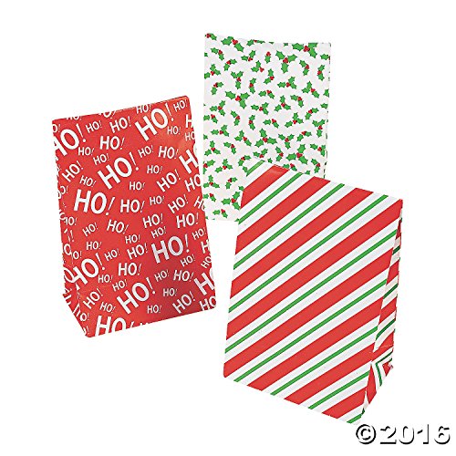 Holiday Mini Treat Bags with Tape Pack of 12