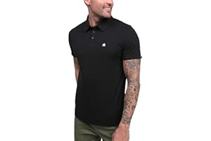 INTO THE AM Polo Shirts for Men - Slim Fit Short Sleeve Collared Shirt S - 4XL Fitted Collar Polos for Work