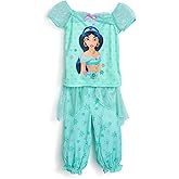 Disney Girls' Princess Dress Nightgown, Fantasy Gown, Soft & Cute Pajamas for Kids