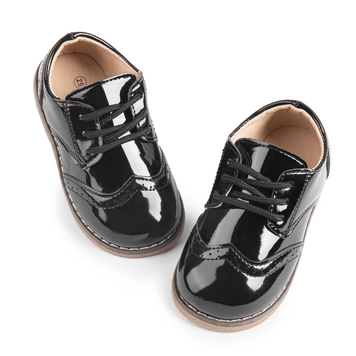Photo 1 of Casazoe Boys Girls Oxford Wedding Dress Shoes Classic School Uniform Flats Formal Casual Loafer for Toddler Little Kid Size 22