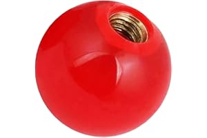 ZLYY STORE Ball Knob Inner 10mm Dia Thread Hole 40mm Diameter Red Plastic Ball Bakelite Thread Knob（5Pcs 10X40mm）