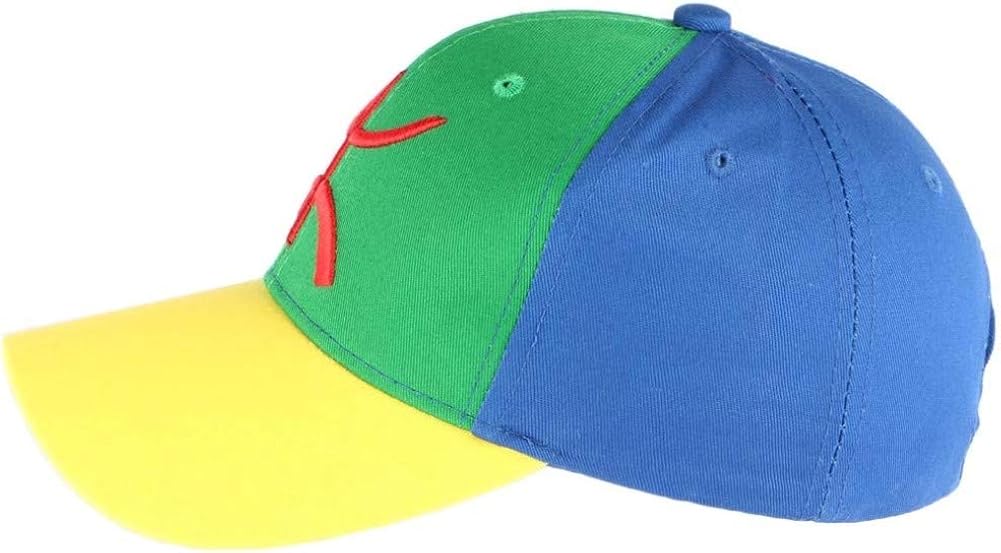 Pays Casquette Berbere Drapeau Bleu Vert Jaune Amazigh Mixte