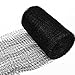 Anytime Garden 4M x 10M Heavy Duty Black Bird Netting for Tree and Plant Protection - Bird Control and Detering Pigeon Nesting on Your House Made in Europe (7 X 75 FT)