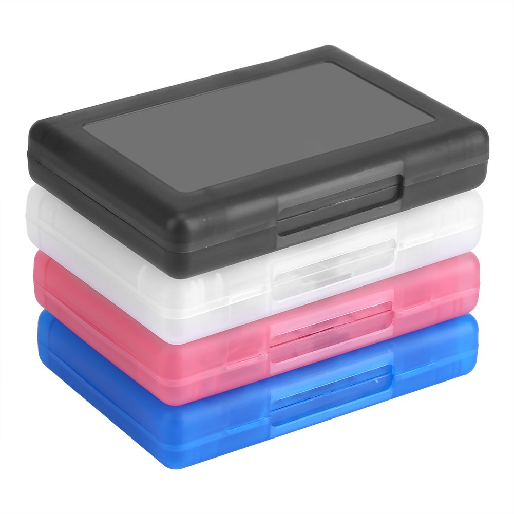 Game Card Case, 28 in 1 Plastic Game Card Case Cartridge Storage Box for 3Ds Dsl Dsi Ll Game Cards(Black)