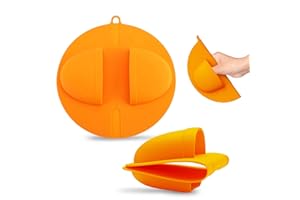 V TOWER 2Pcs BBQ Grill Mitts for Outdoor Grill with Heat Resistant up to 480°F - Secure Grip BBQ Mitts for Grilling, Dishwasher Safe & Food-Grade Material - Flexible & Non-Slip Silicone Oven Mit