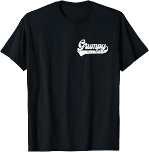 Mens Grumpy Vintage Retro Father's Day for Papa Grandpa T-Shirt